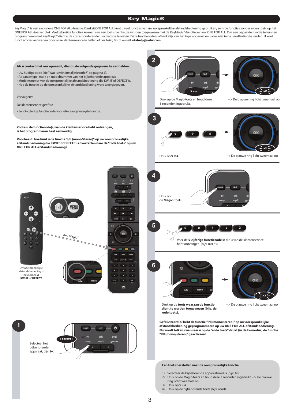 Key magic | One for All URC 7960 Smart Control User Manual | Page 34 / 106