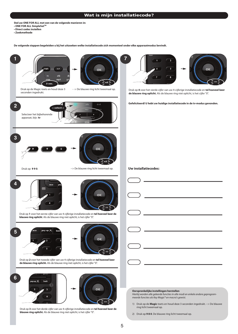 One for All URC 7960 Smart Control User Manual | Page 36 / 106