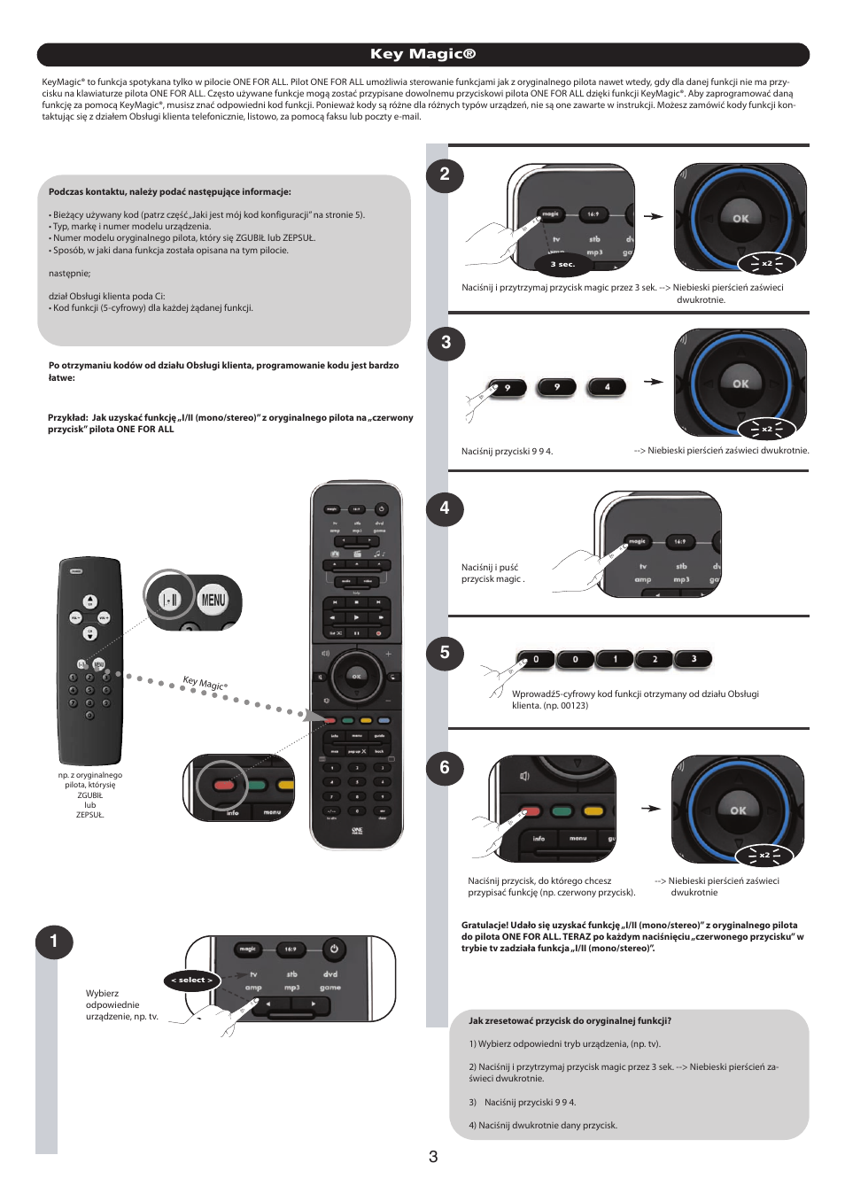 Key magic | One for All URC 7960 Smart Control User Manual | Page 39 / 106