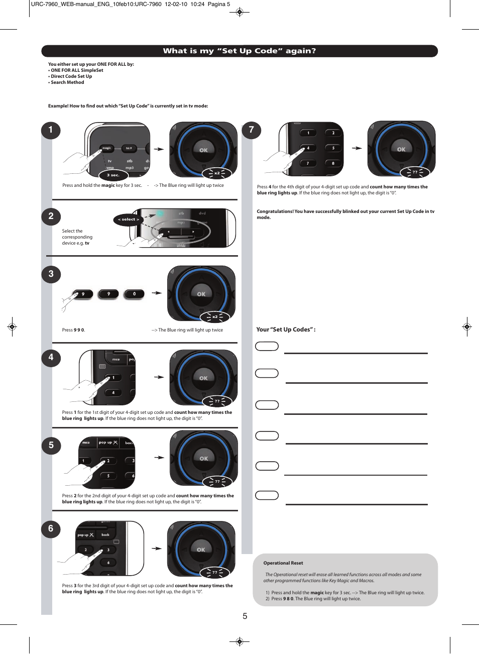 One for All URC 7960 Smart Control User Manual | Page 6 / 106