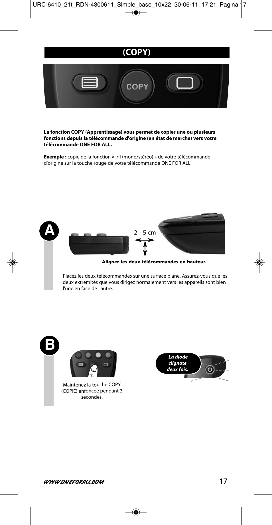 Copy) | One for All URC 6410 Simple TV User Manual | Page 18 / 120