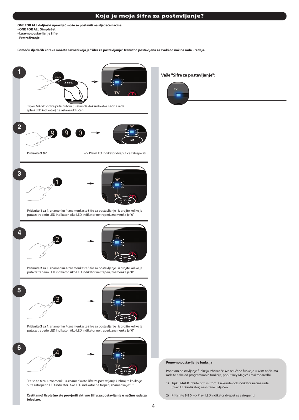 One for All URC 7110 Essence TV User Manual | Page 106 / 146