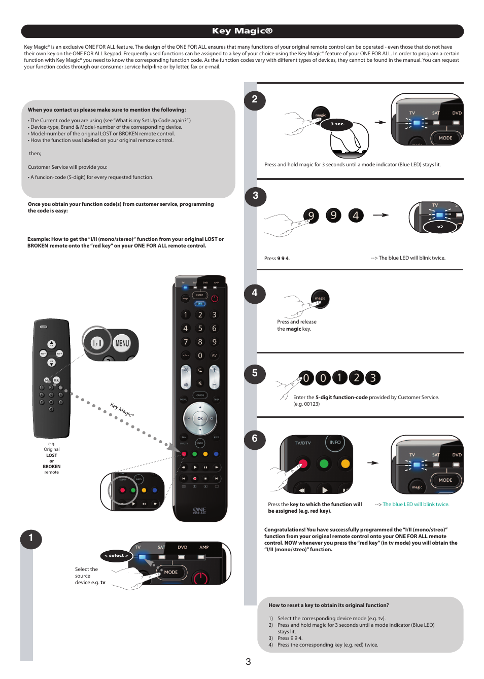 Key magic | One for All URC 7140 Essence 4 User Manual | Page 116 / 218