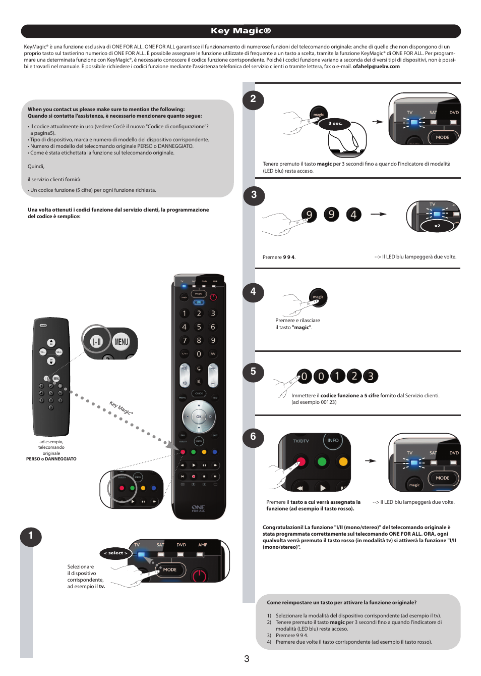 Key magic | One for All URC 7140 Essence 4 User Manual | Page 136 / 218