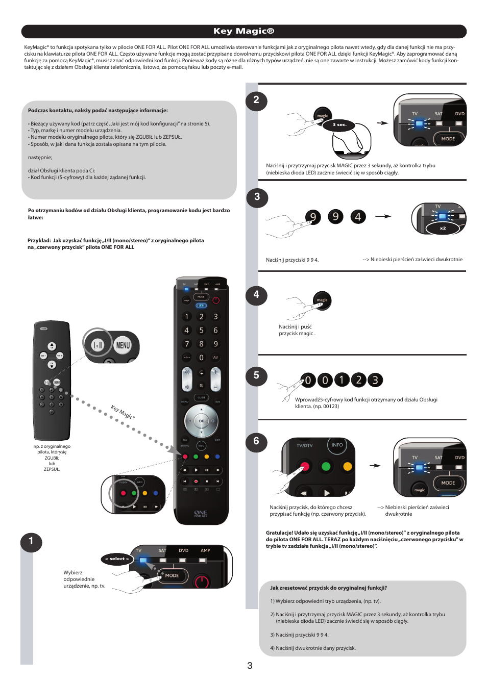 Key magic | One for All URC 7140 Essence 4 User Manual | Page 151 / 218