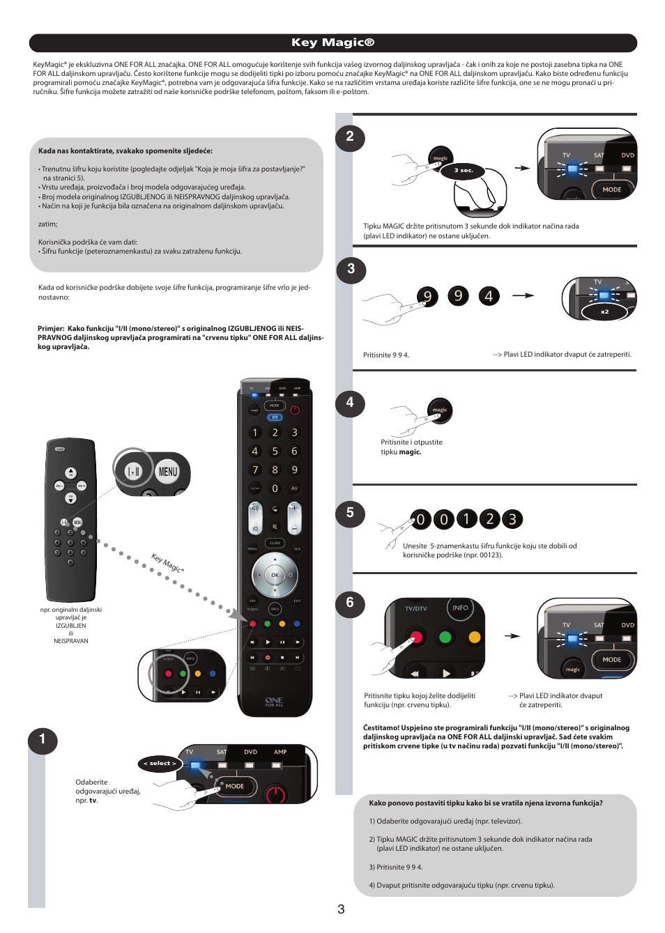 Key magic | One for All URC 7140 Essence 4 User Manual | Page 161 / 218