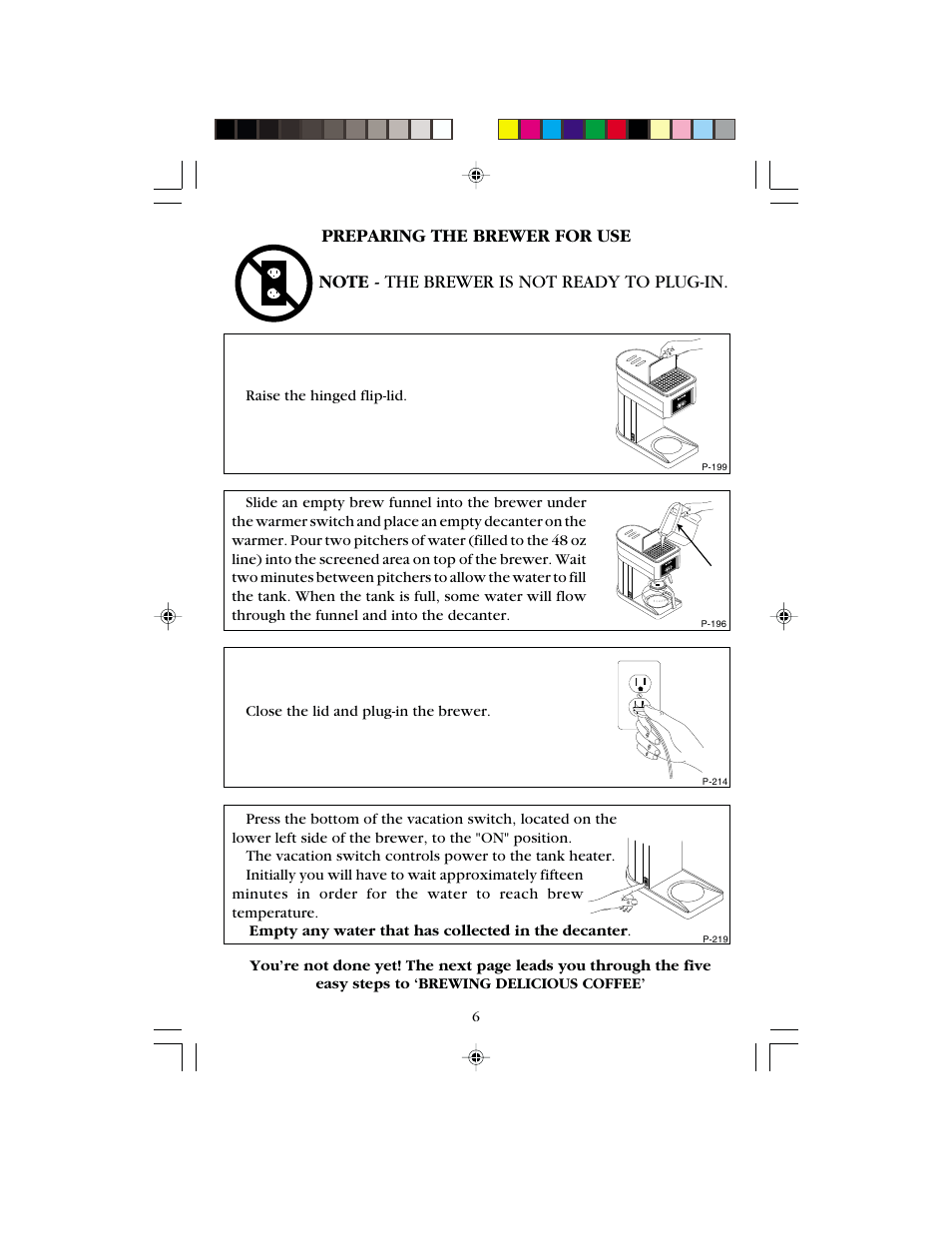 48 oz | Bunn B8 User Manual | Page 6 / 12