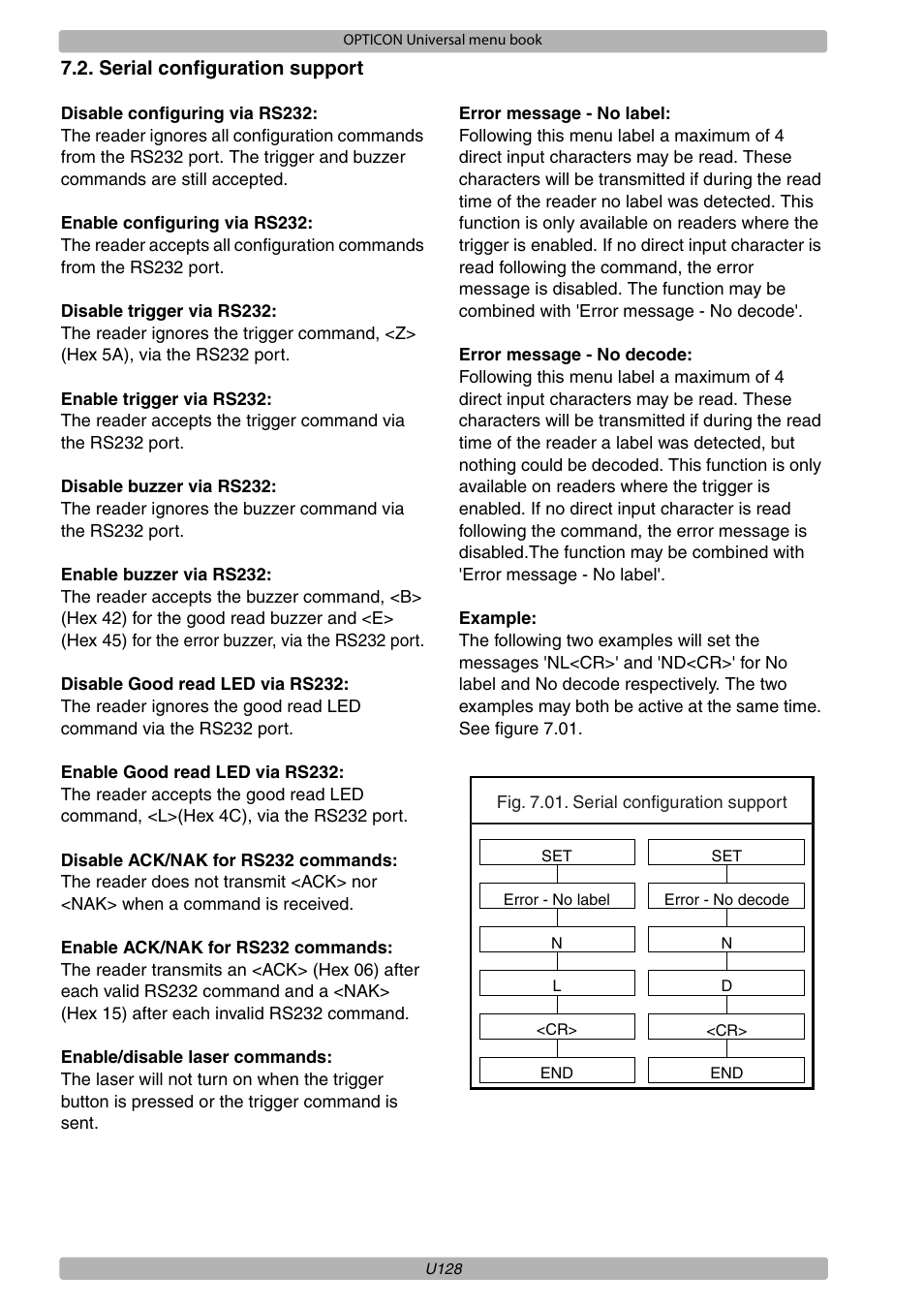 Opticon XPT 3125 Universal menubook User Manual | Page 135 / 151