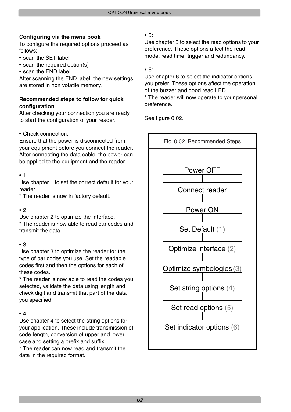 Opticon XPT 3125 Universal menubook User Manual | Page 9 / 151