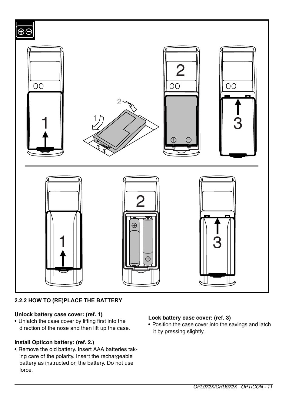 Opticon CRD 972X User Manual | Page 11 / 23