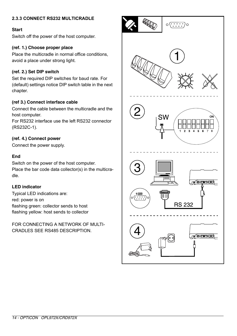 Opticon CRD 972X User Manual | Page 14 / 23