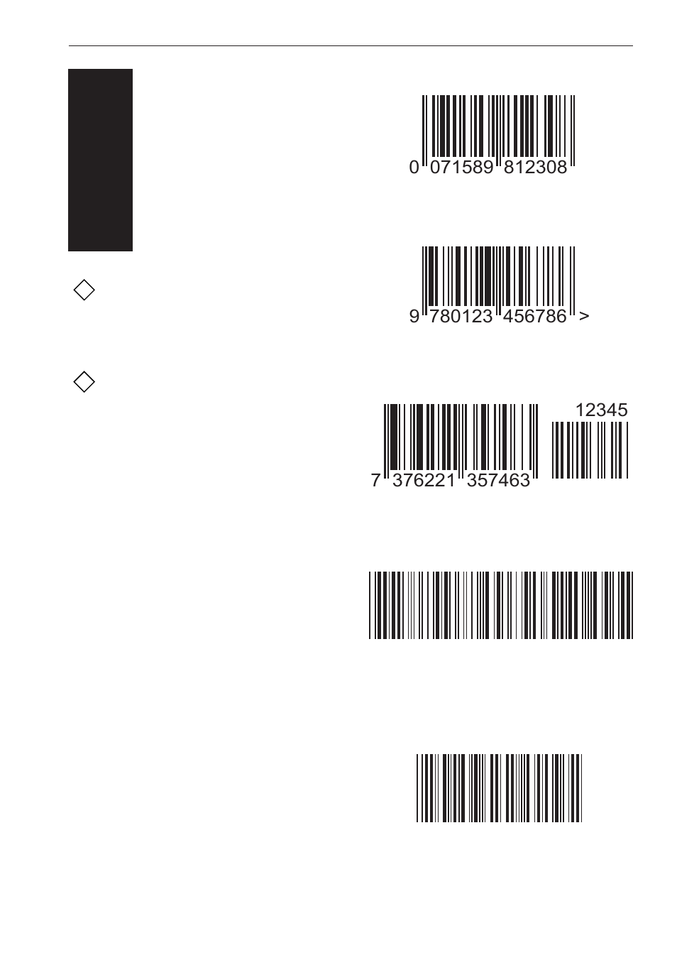 Test labels | Opticon DFM 1000 User Manual | Page 19 / 20