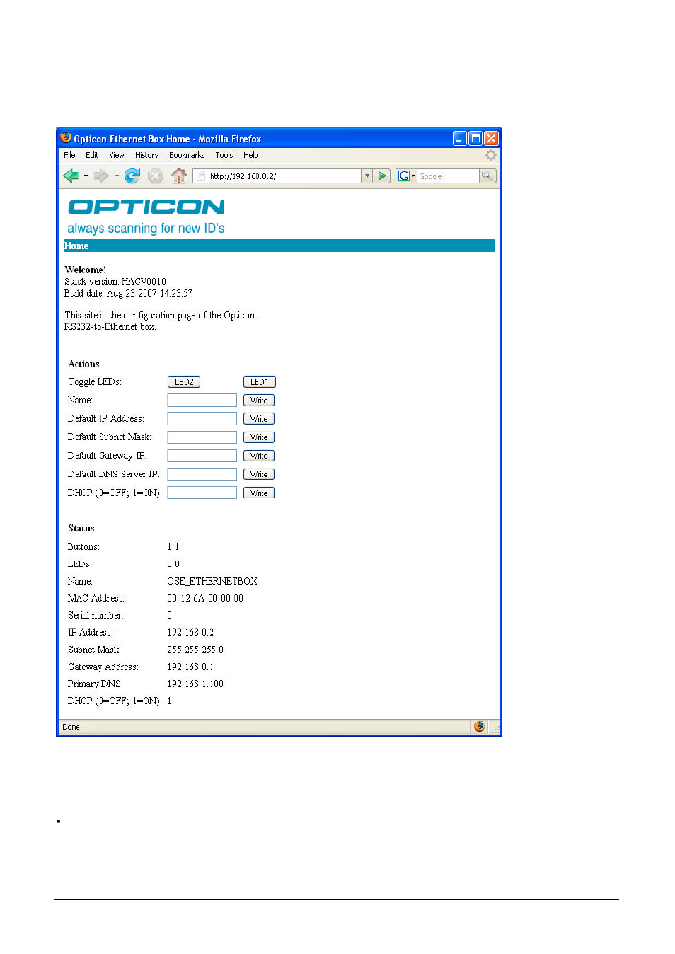 Opticon ECB 1000 User Manual | Page 10 / 12