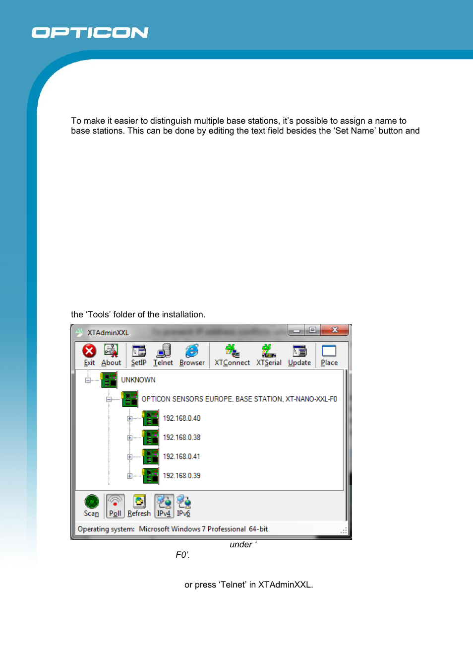 Changing the name of a base station, Configuring the ethernet settings | Opticon ESL User Manual | Page 23 / 40