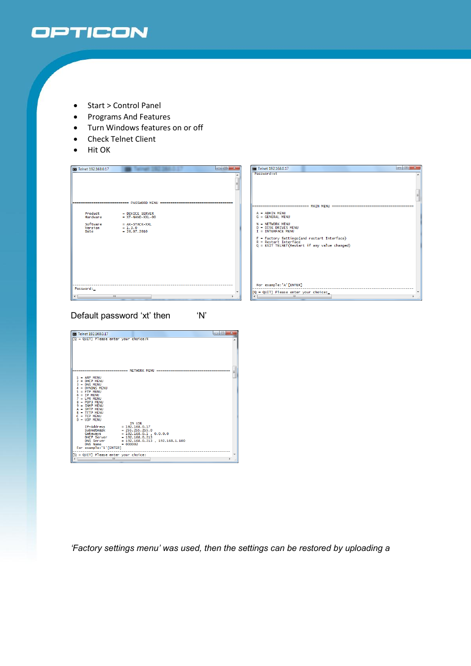 Opticon ESL User Manual | Page 24 / 40
