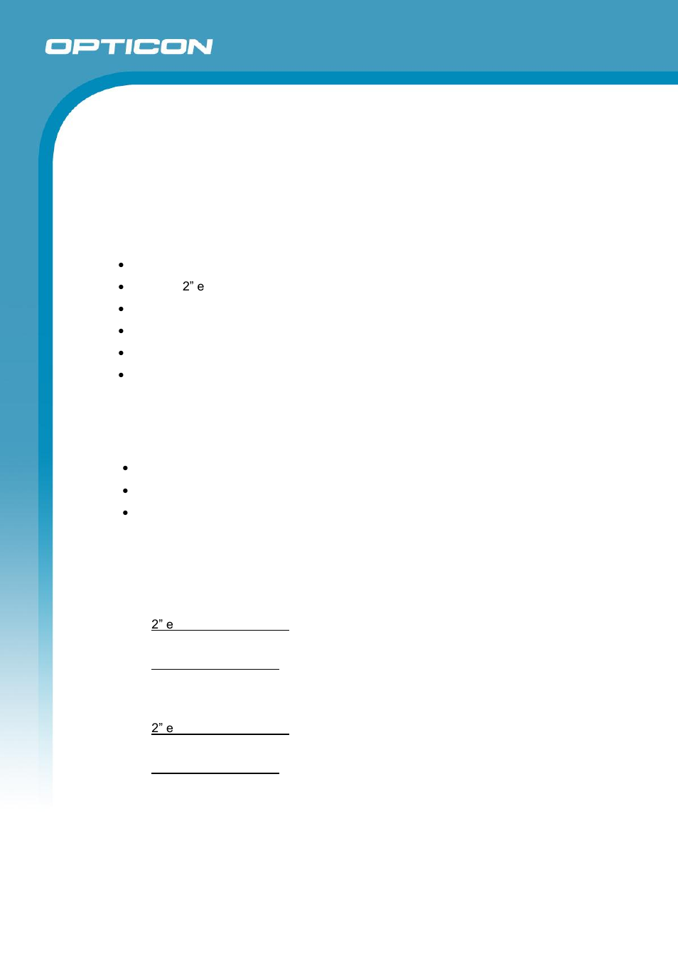 Opticon ESL User Manual | Page 6 / 40