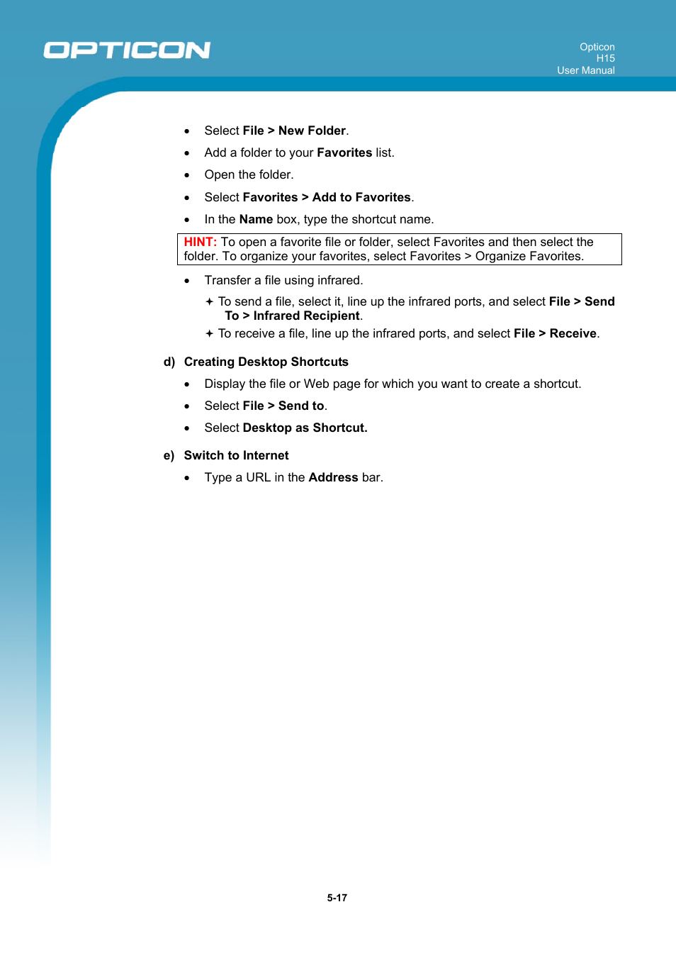 Opticon H15 User Manual User Manual | Page 100 / 101