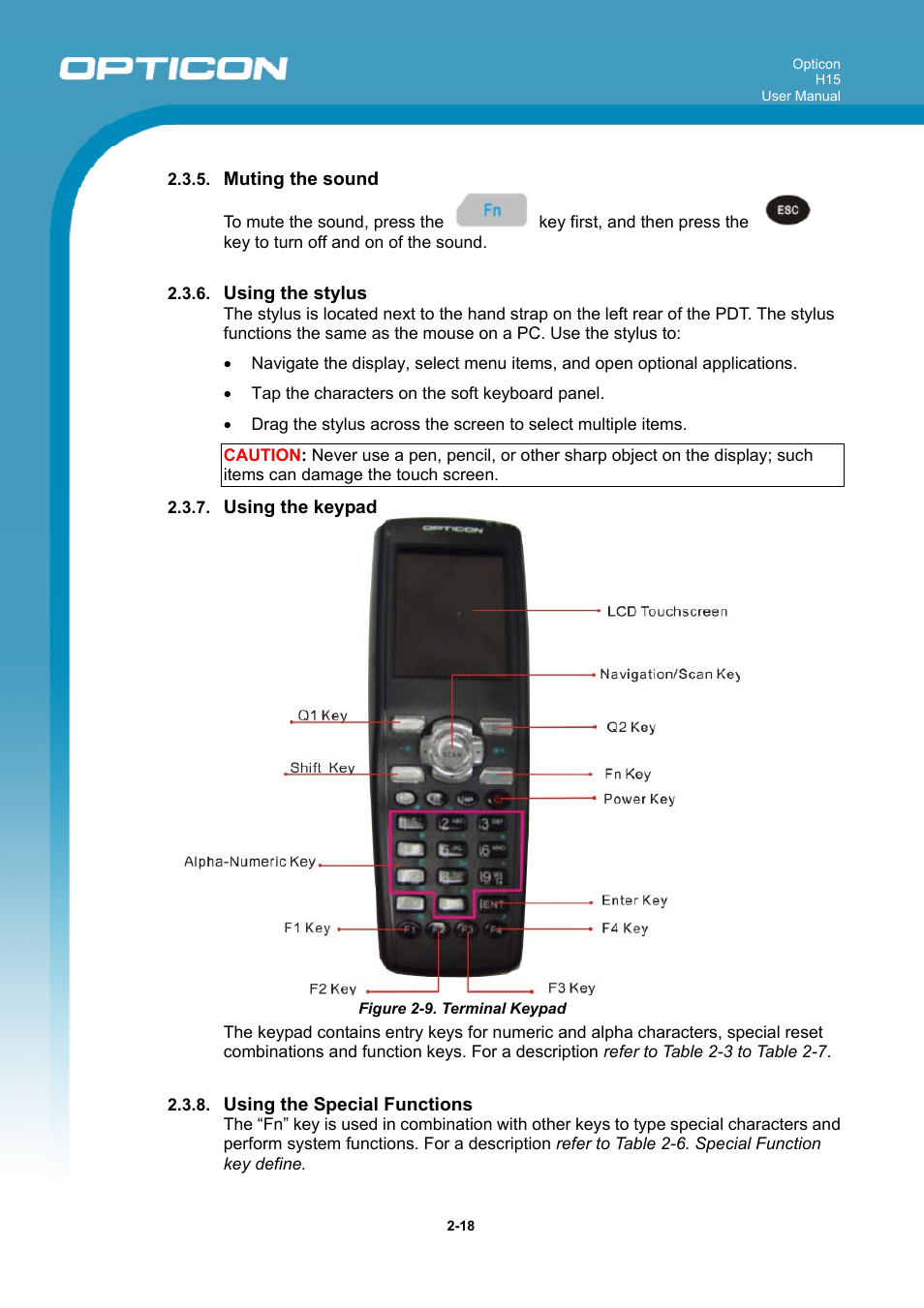 Opticon H15 User Manual User Manual | Page 25 / 101