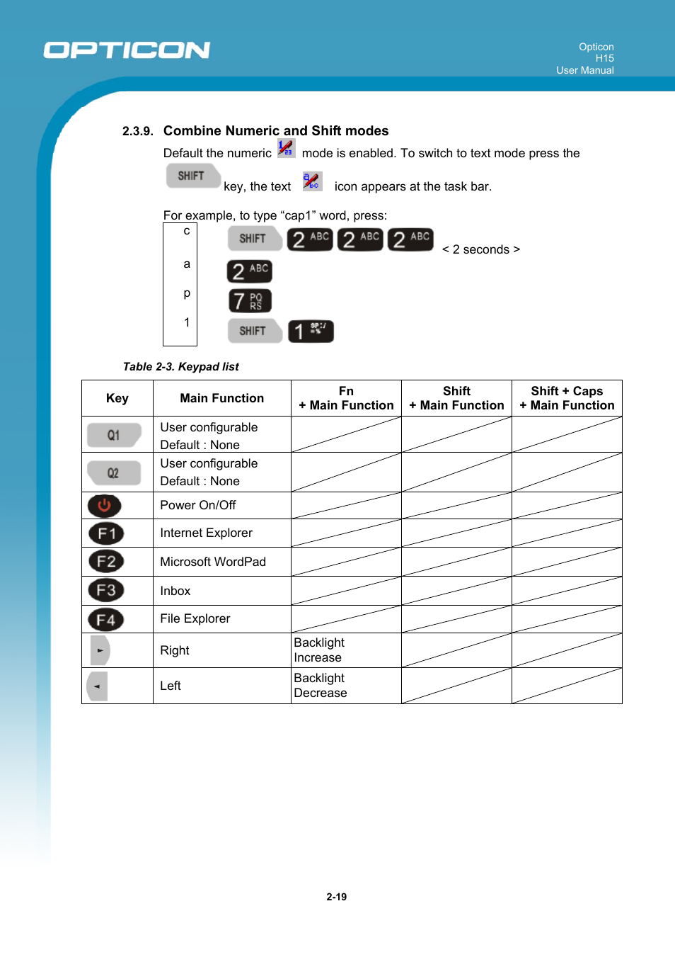 Opticon H15 User Manual User Manual | Page 26 / 101
