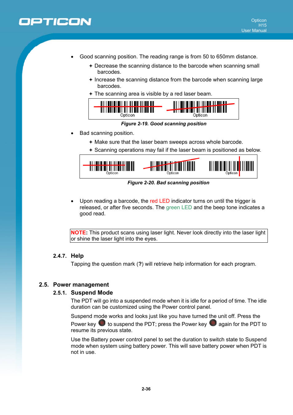 Opticon H15 User Manual User Manual | Page 43 / 101