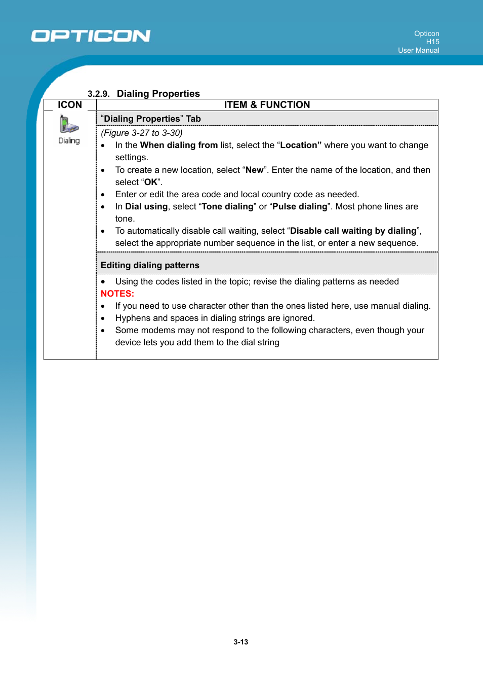 Opticon H15 User Manual User Manual | Page 58 / 101
