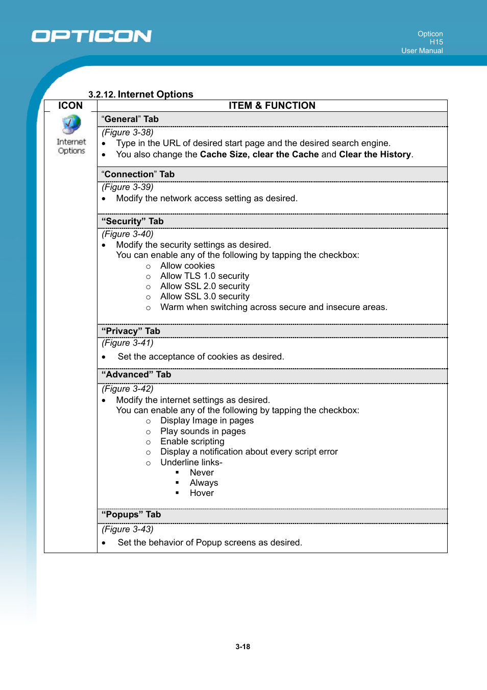 Opticon H15 User Manual User Manual | Page 63 / 101