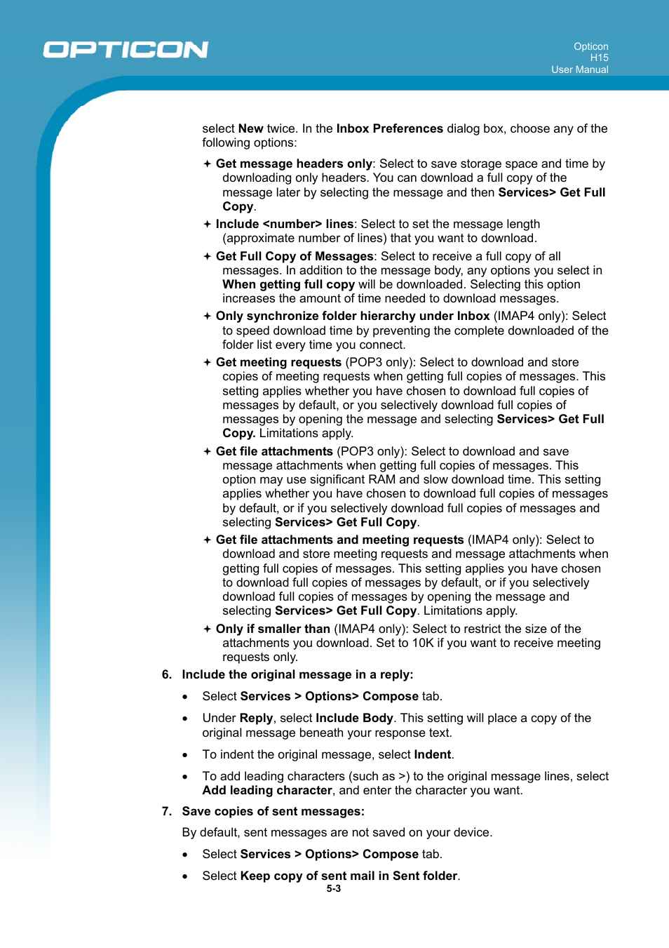 Opticon H15 User Manual User Manual | Page 86 / 101