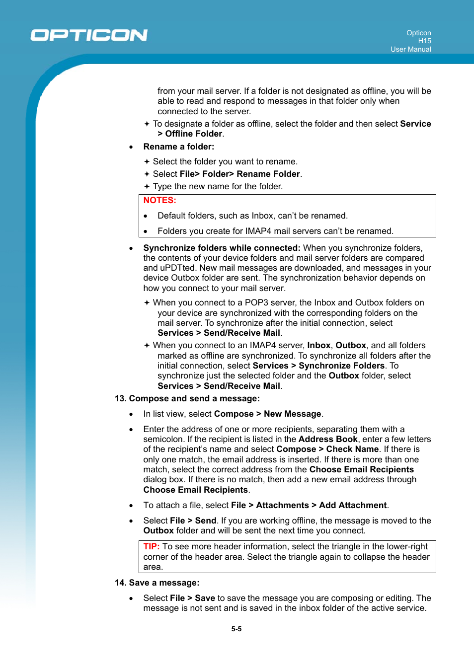 Opticon H15 User Manual User Manual | Page 88 / 101