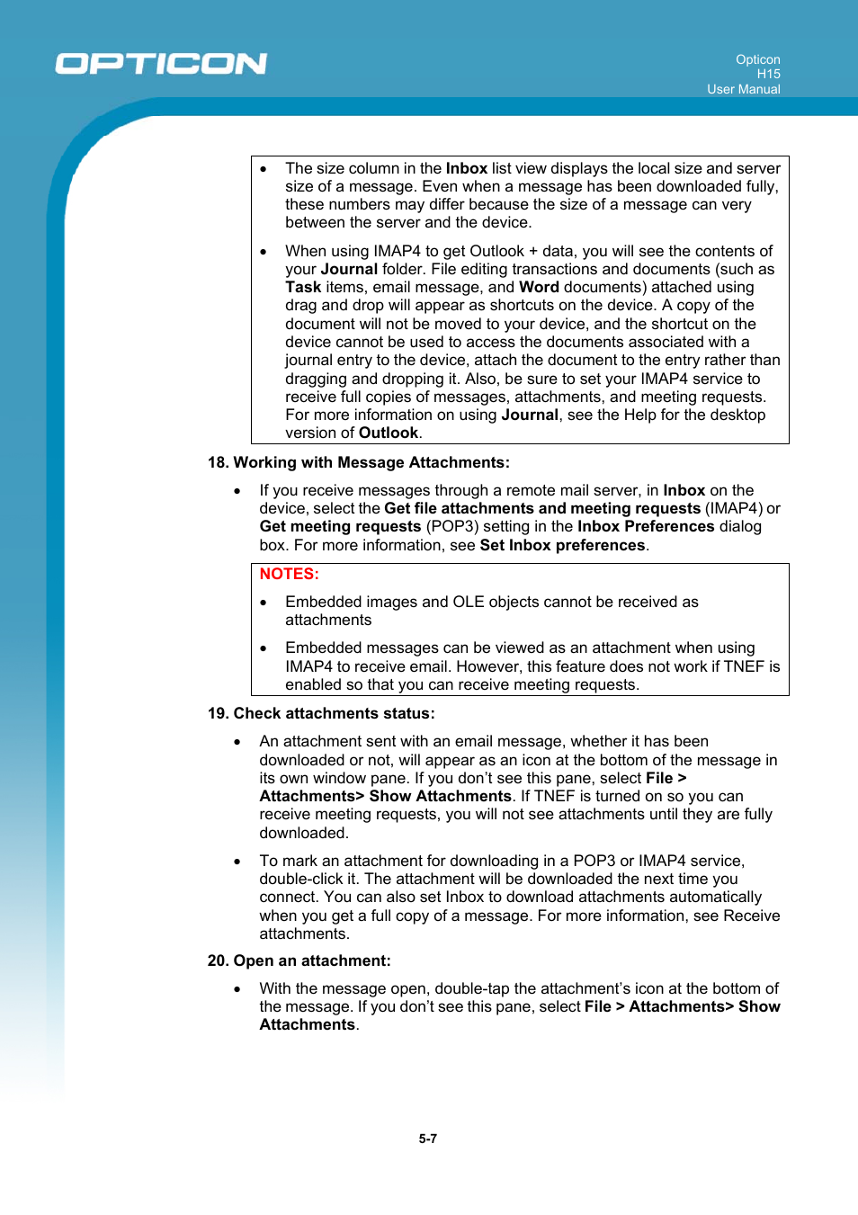 Opticon H15 User Manual User Manual | Page 90 / 101