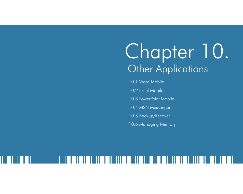 Chapter 10, Other applications | Opticon H16 User Manual User Manual | Page 135 / 160