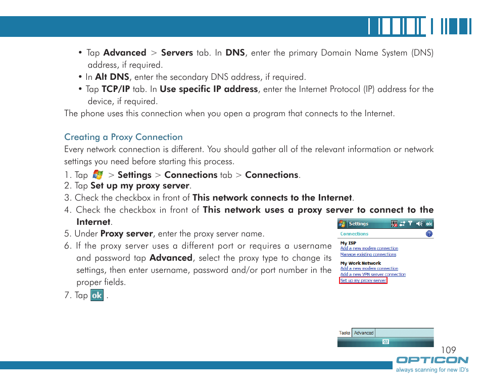 Opticon H19А User Manual | Page 109 / 192
