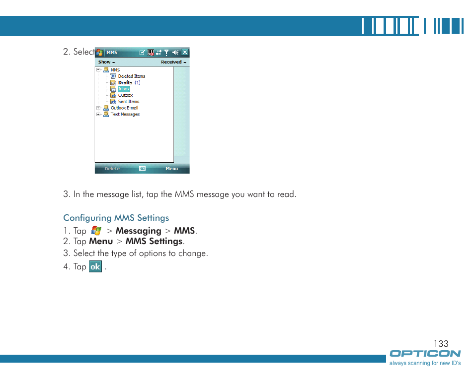 Opticon H19А User Manual | Page 133 / 192