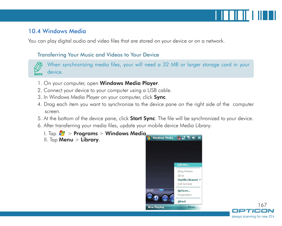 Opticon H19А User Manual | Page 167 / 192