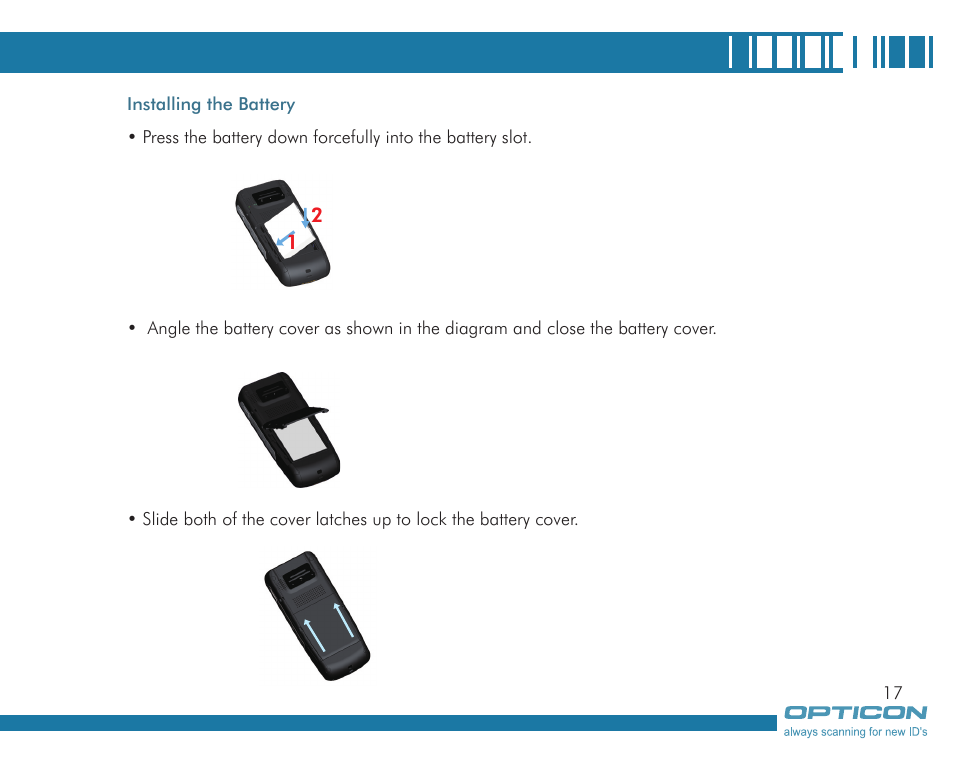 Opticon H19А User Manual | Page 17 / 192