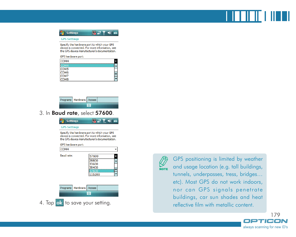 Opticon H19А User Manual | Page 179 / 192