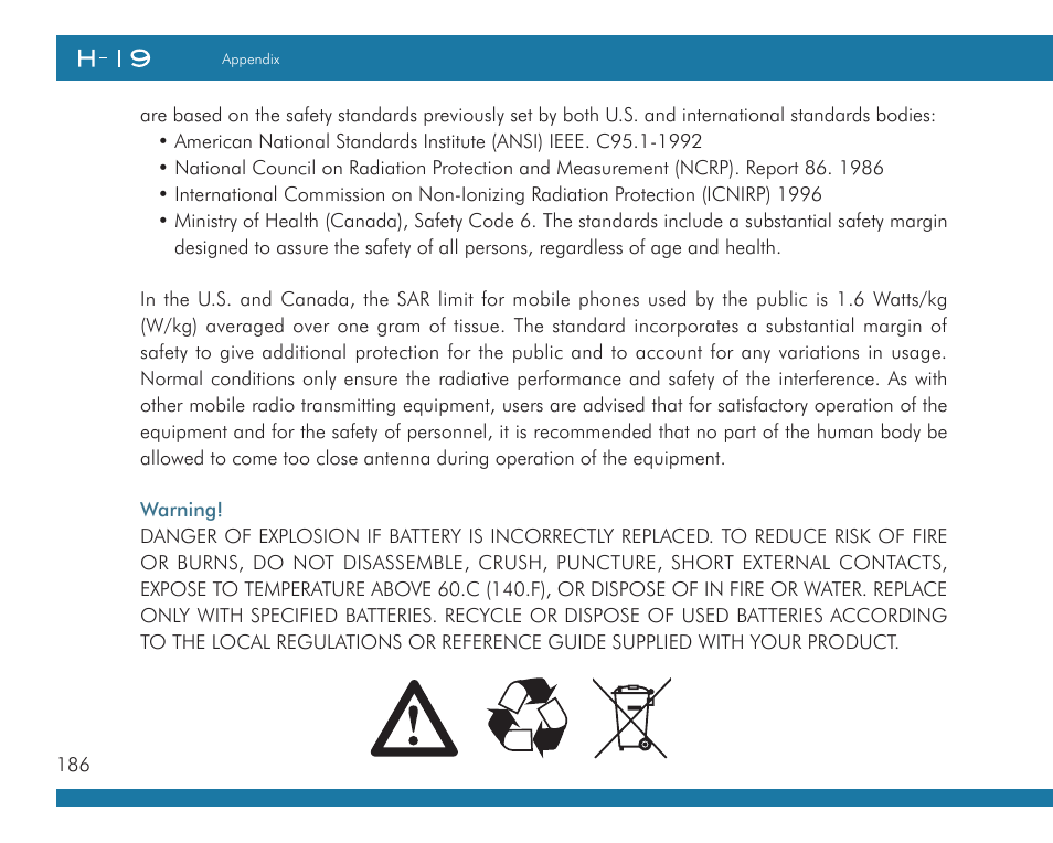 Opticon H19А User Manual | Page 186 / 192