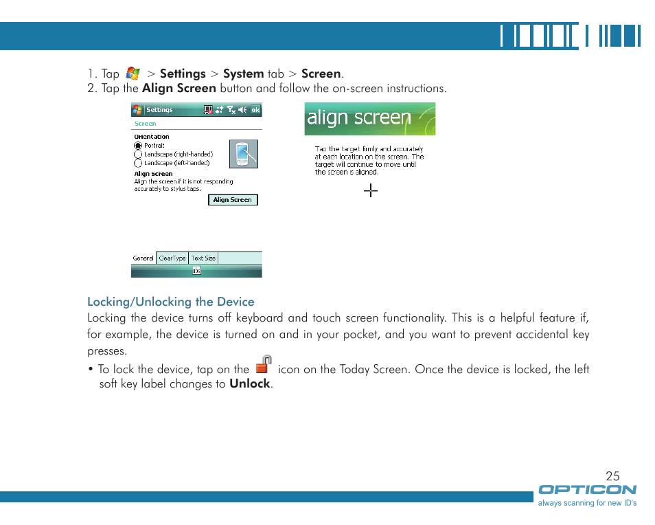 Opticon H19А User Manual | Page 25 / 192