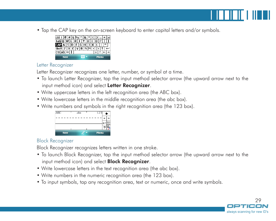 Opticon H19А User Manual | Page 29 / 192