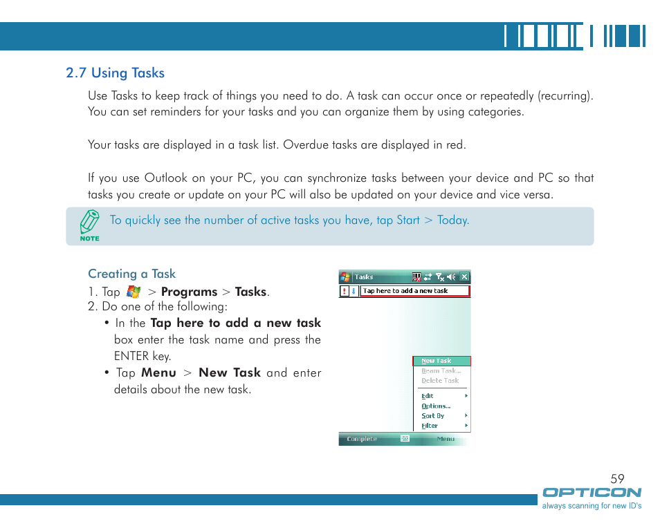 Opticon H19А User Manual | Page 59 / 192