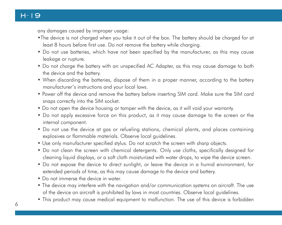 Opticon H19А User Manual | Page 6 / 192