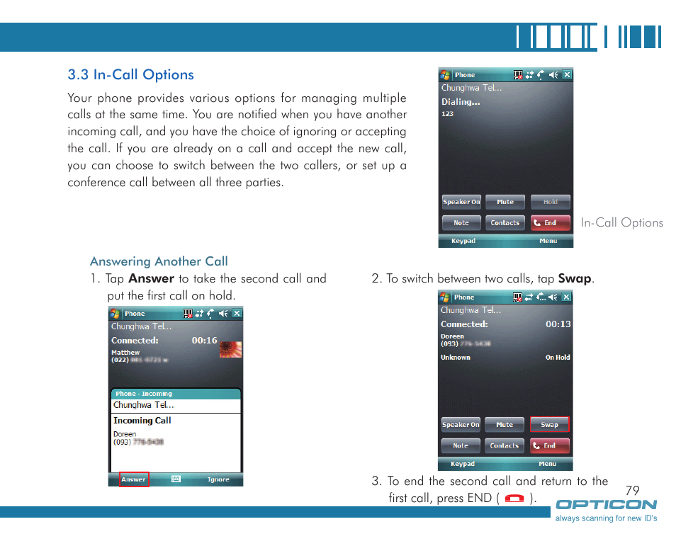 Opticon H19А User Manual | Page 79 / 192