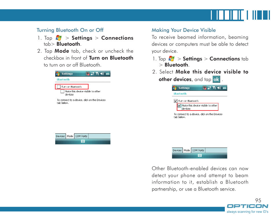 Opticon H19А User Manual | Page 95 / 192