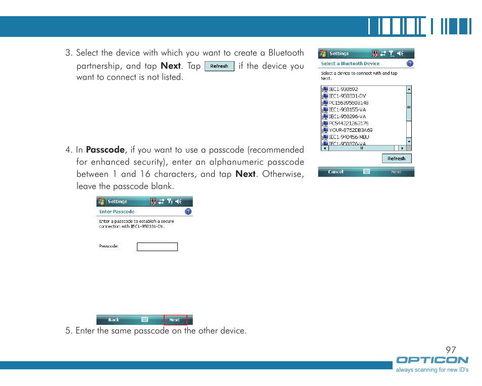 Opticon H19А User Manual | Page 97 / 192