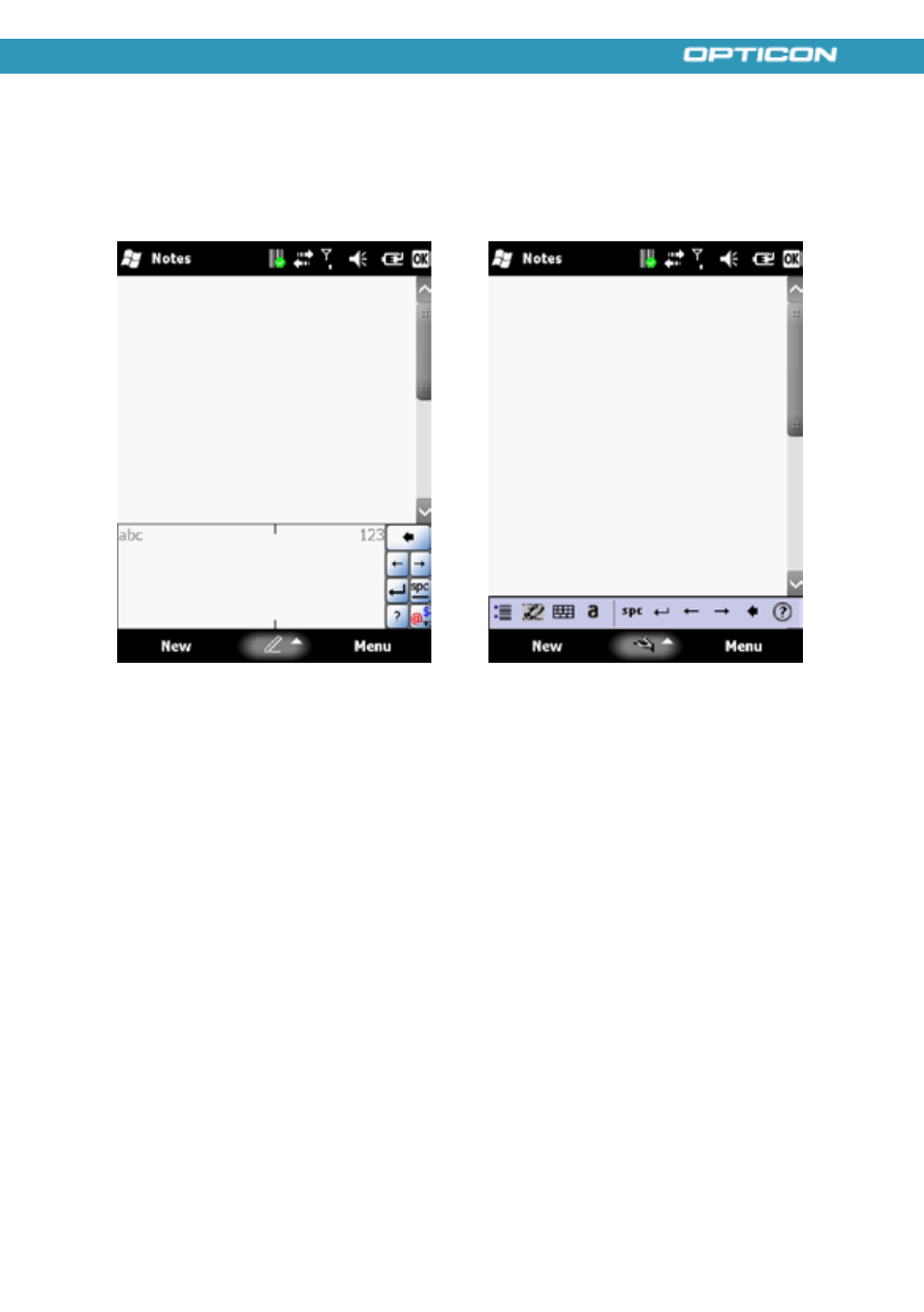 Using block recognizer, Using transcriber | Opticon H21 User Manual | Page 47 / 103