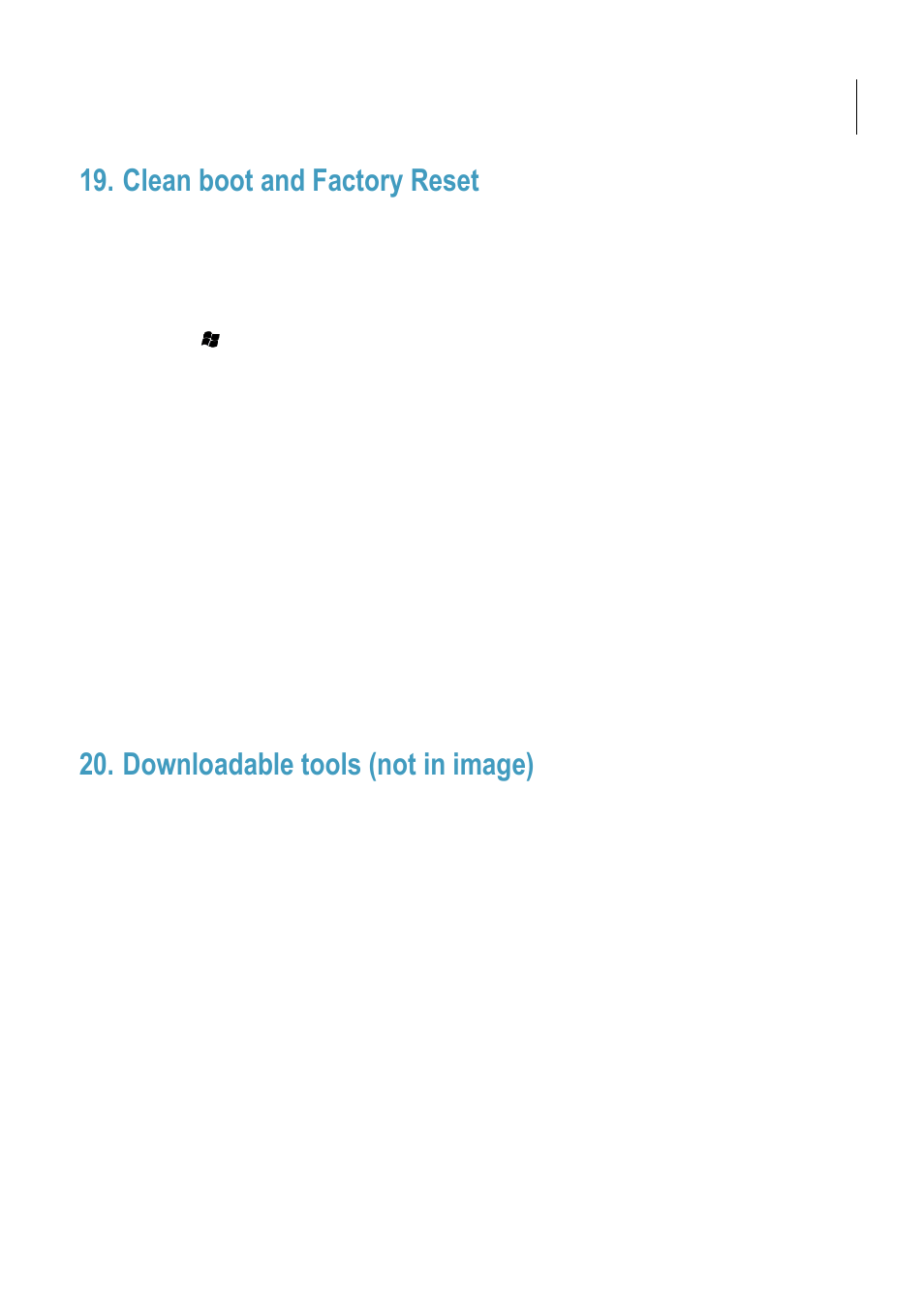 Clean boot and factory reset, Downloadable tools (not in image), H-22 user manual | Opticon 22 user manual | Opticon H22 User Manual | Page 109 / 110
