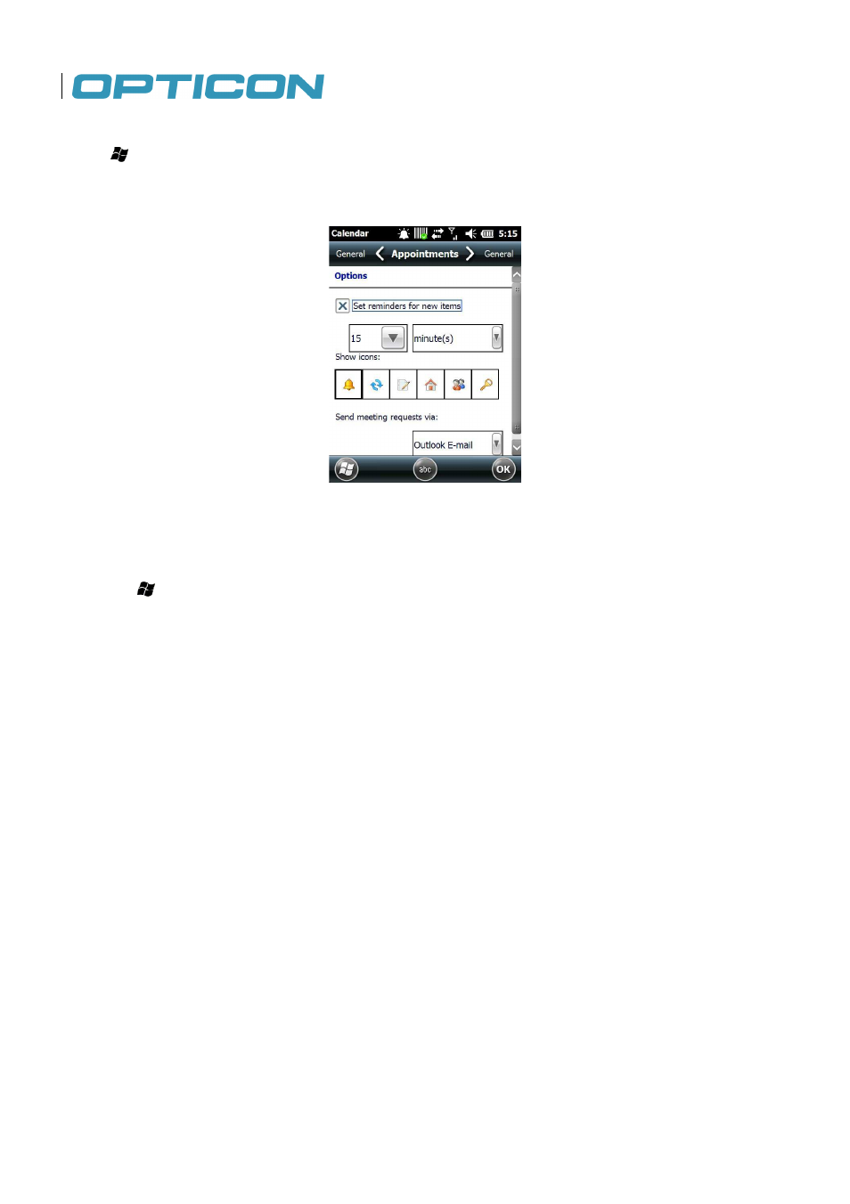 Opticon H22 User Manual | Page 46 / 110
