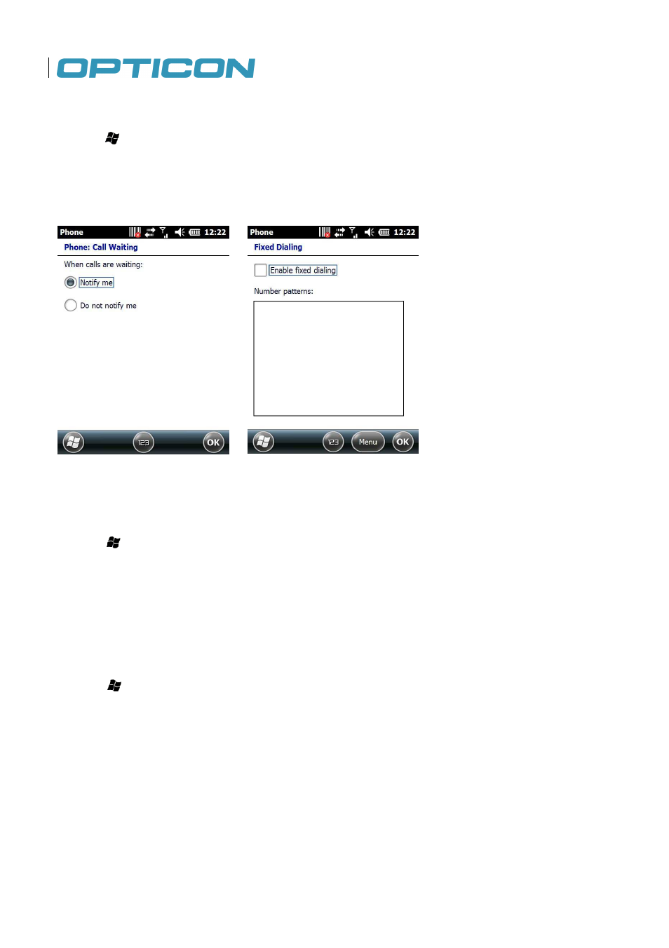 Opticon H22 User Manual | Page 58 / 110