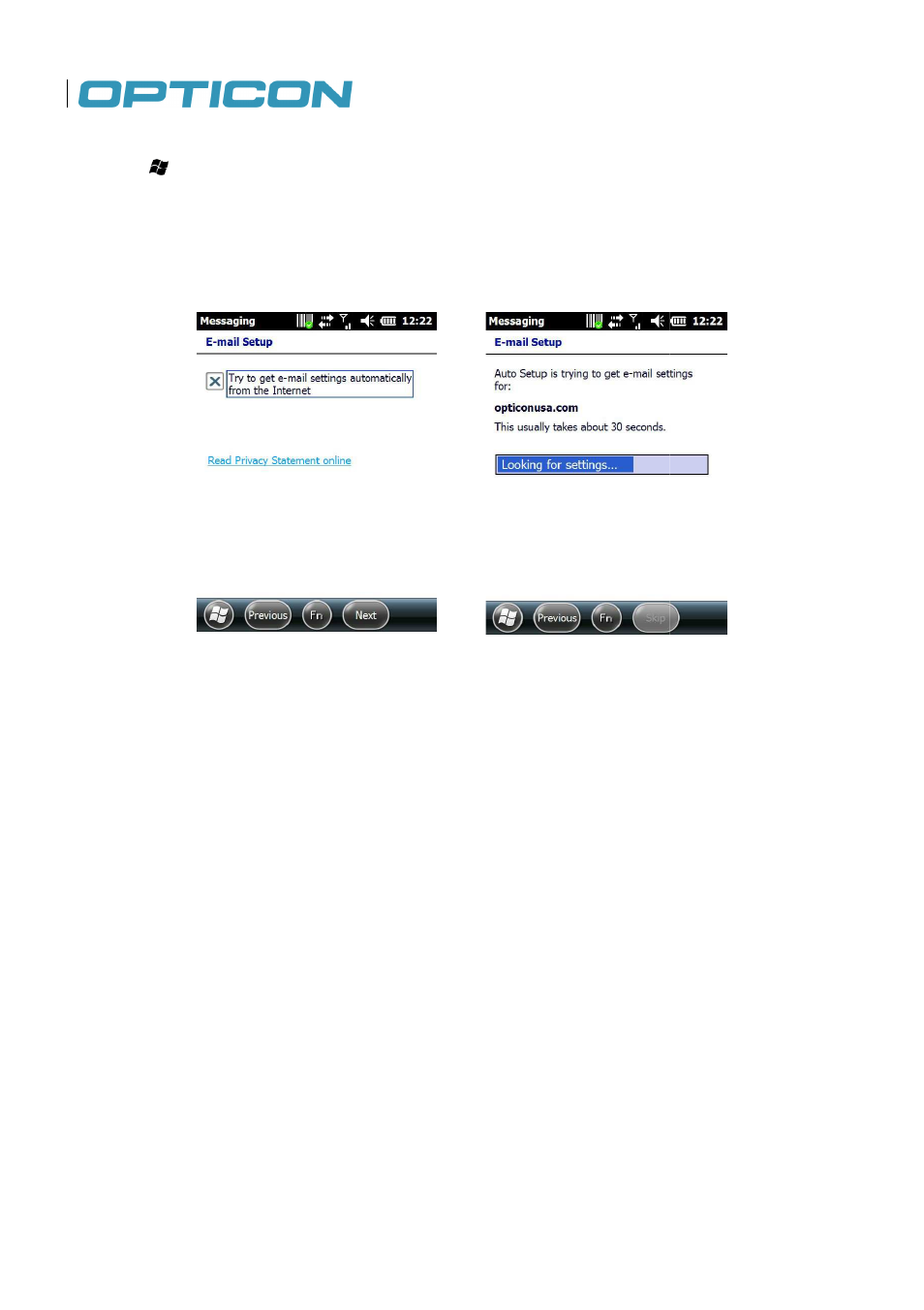 Opticon H22 User Manual | Page 68 / 110