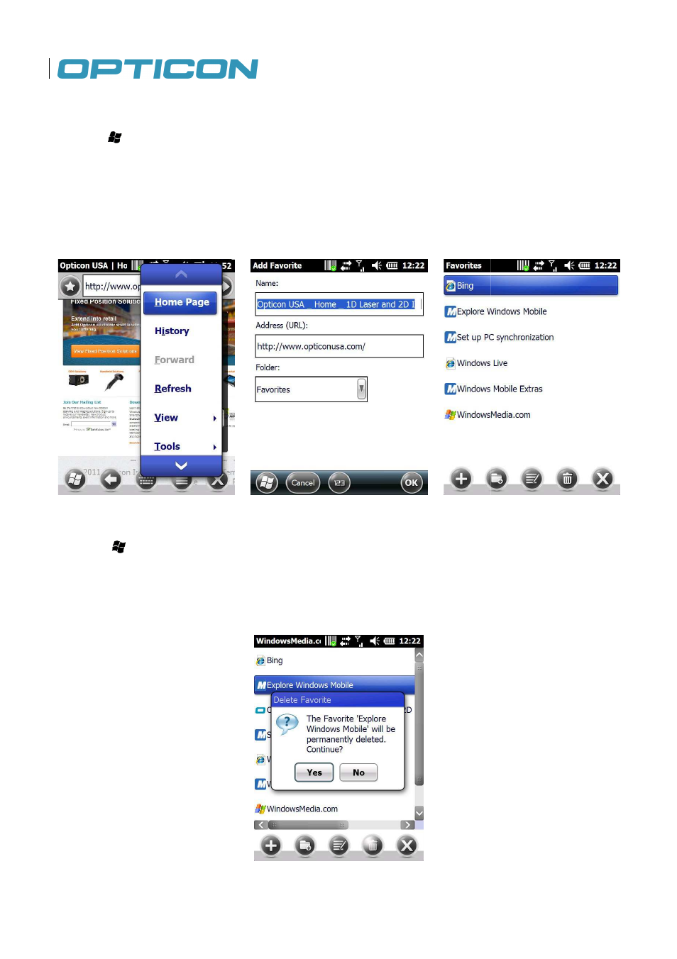 Opticon H22 User Manual | Page 76 / 110