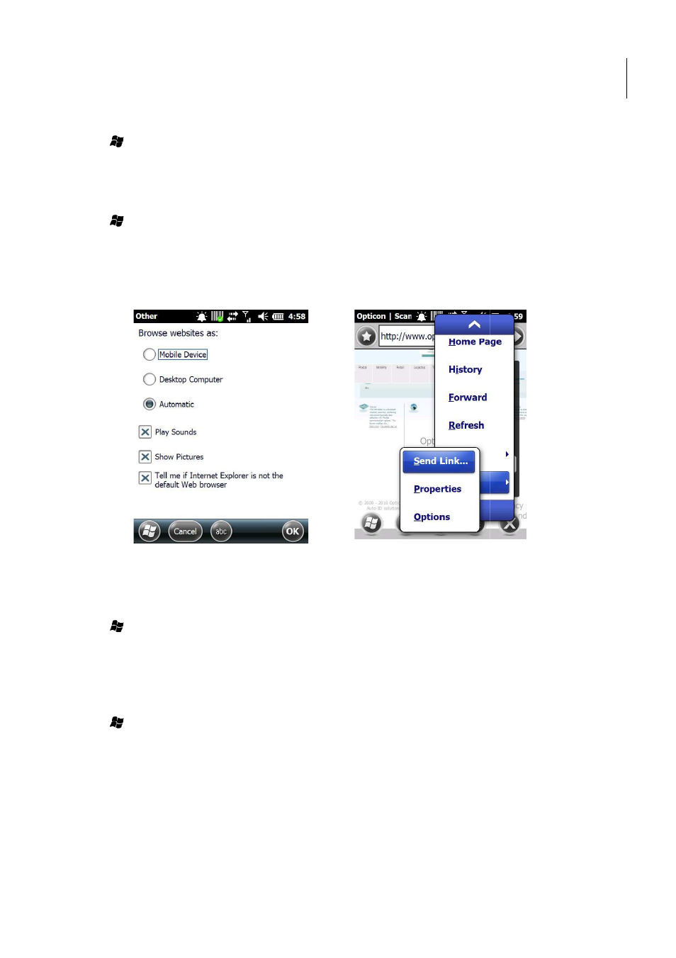 H-22 user manual, Opticon 22 user manual | Opticon H22 User Manual | Page 77 / 110